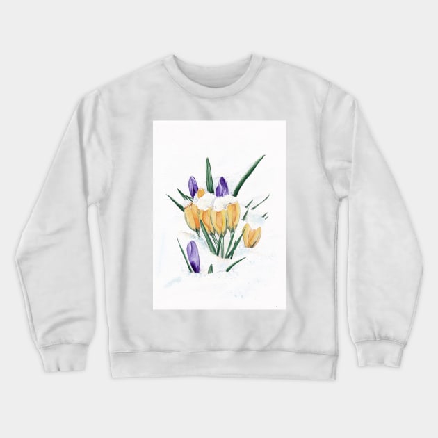 Crocus Crewneck Sweatshirt by feafox92